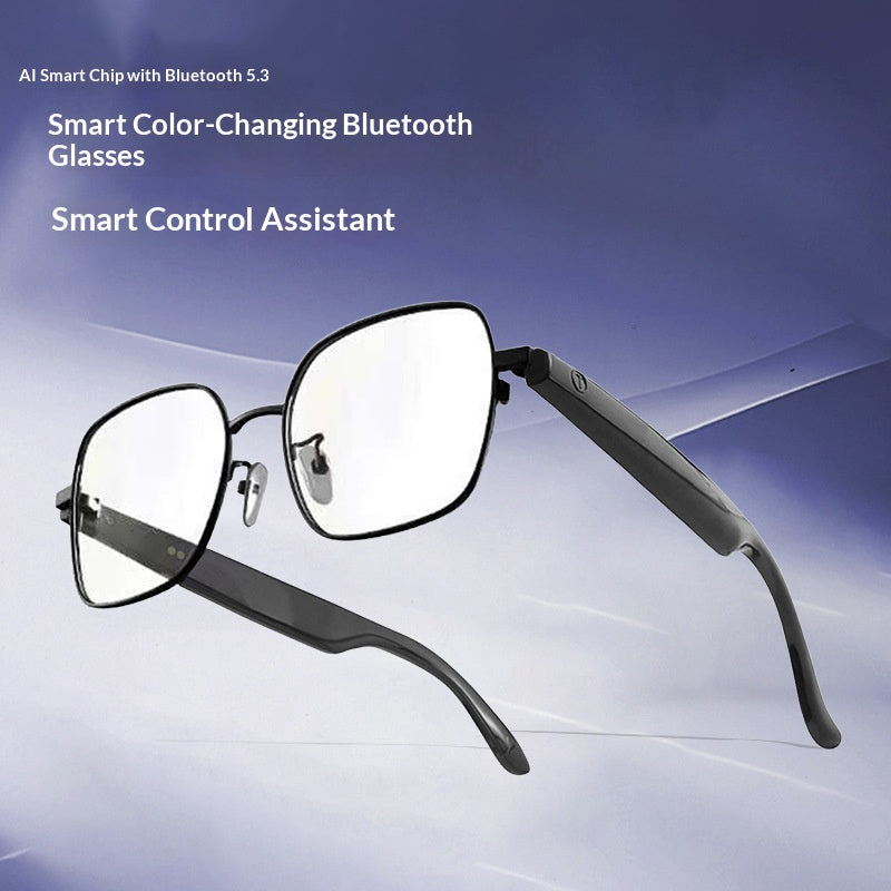 🕶️ Smart Color-Changing Bluetooth Glasses – UV Protection & Touch Control