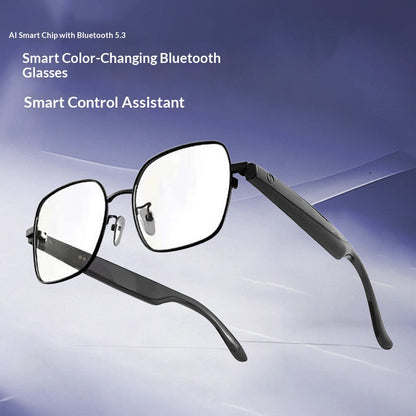 🕶️ Smart Color-Changing Bluetooth Glasses – UV Protection & Touch Control