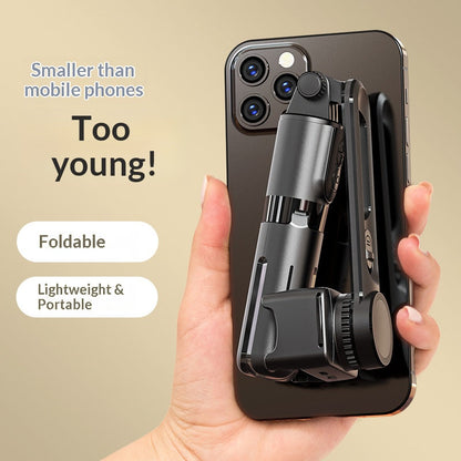 📸 Pocket Mini Single-Axis Phone Gimbal Stabilizer with 3-Color Fill Light, 360° Rotation 3D Dream Mode Anti-Shake Handheld Smartphone Video Stabilizer for Vlog TikTok Selfie Night Shooting