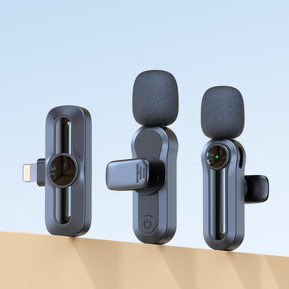 🎙️ Dual Wireless Lavalier Microphone Kit – 2-in-1 USB-C Mics