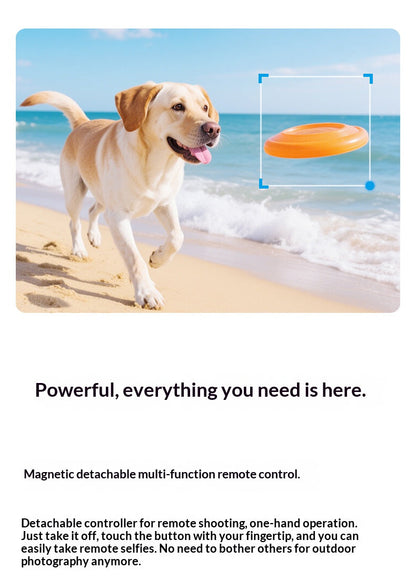 🎥3-Axis AI Smartphone Gimbal Stabilizer with Detachable Magnetic Fill Light, AI Face Tracking Gesture Control Portable Phone Video Stabilizer for Vlog Live Streaming Content Creation