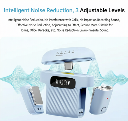 ✨ Clip-On Wireless Microphone for iPhone/Android, Vlogging & Calls