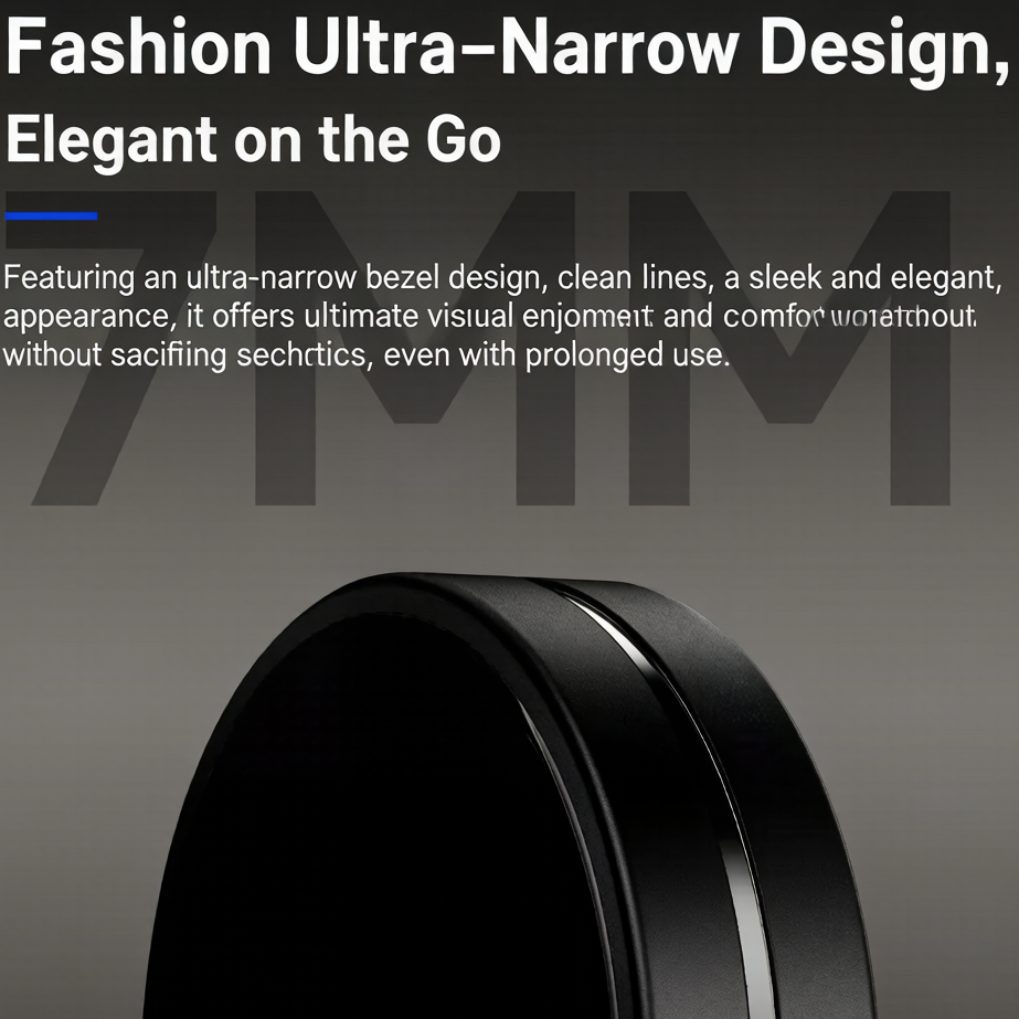 💍 Ultra Slim Titanium Smart Health Ring | Waterproof Tracker for Heart Rate, Blood Oxygen & Sleep, Men & Women