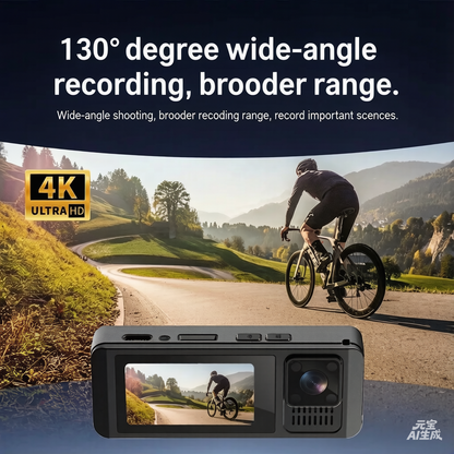 🎥 4K Clip-On Action Camera with Anti-Shake & 8-Hour Battery