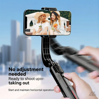 📸 3-in-1 Gimbal Stabilizer Selfie Stick Tripod with Bluetooth