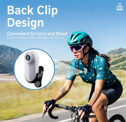 🎥 Clip-On 1080P HD Action Camera - Hands-Free Wearable Recorder