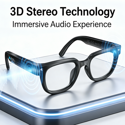 🕶️ Smart Glasses with 4K Camera, Stereo Audio & AI Translation