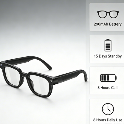 🕶️ Smart Glasses with 4K Camera, Stereo Audio & AI Translation