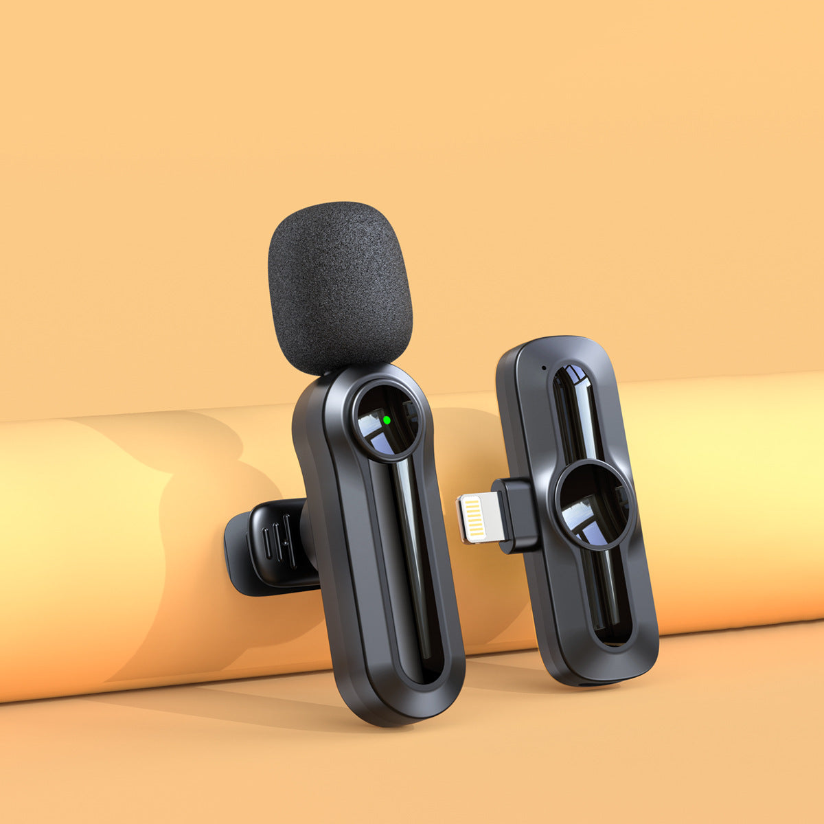 🎙️ Dual Wireless Lavalier Microphone Kit – 2-in-1 USB-C Mics