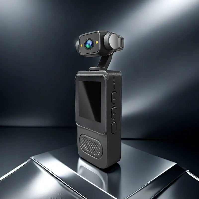 🎥 4K Portable Action Camera with 360° Rotatable Lens