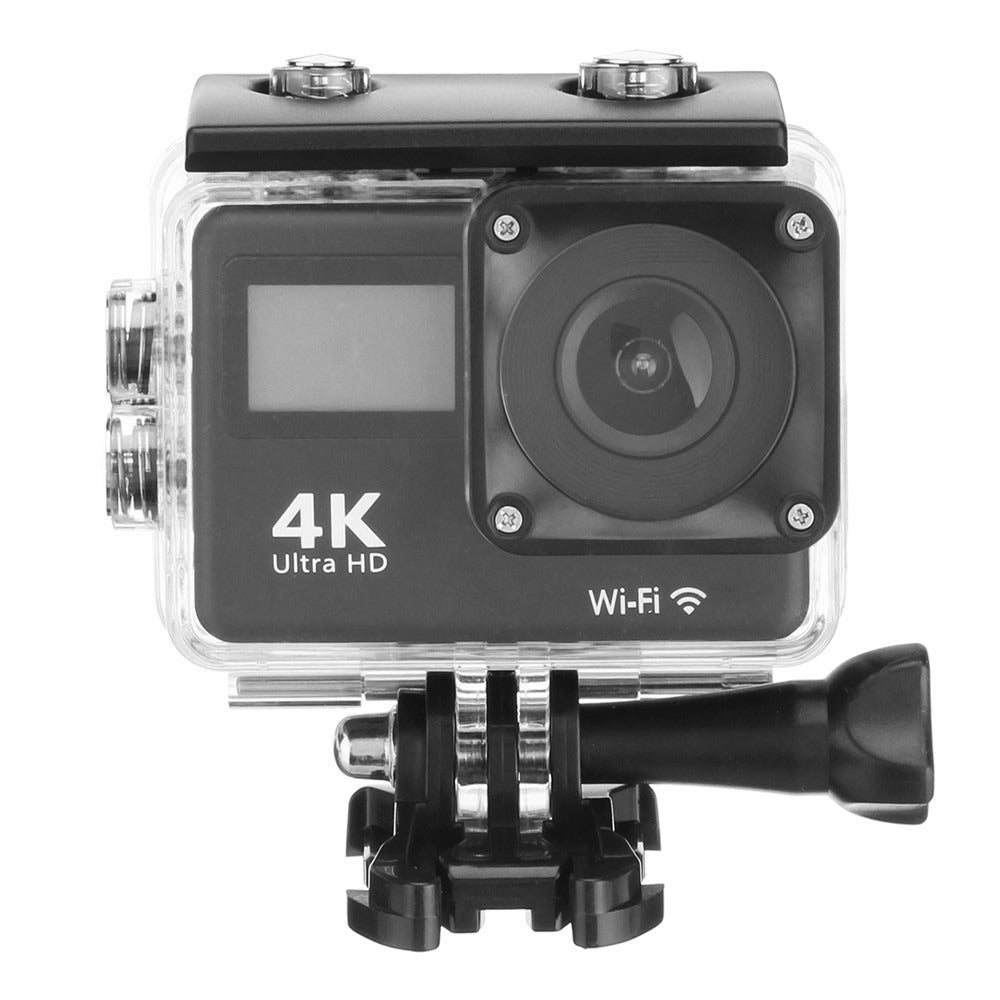 🎬 4K Dual-Screen Action Camera with WiFi & Wrist Remote