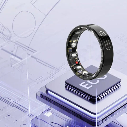 Medical ECG Smart Ring Waterproof | 24/7 Heart Rhythm, Blood Pressure, SpO2 & Sleep Monitor, Family Shared Health Tracker for Men & Women