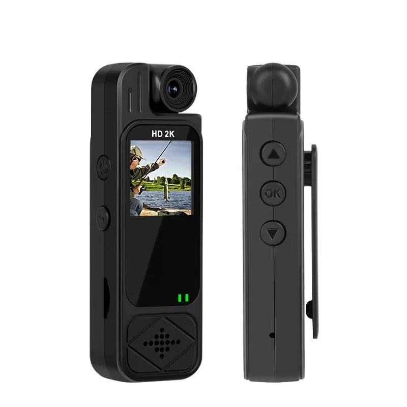 📸 4K WiFi Body Camera with 180° Rotatable Lens & 24H Battery