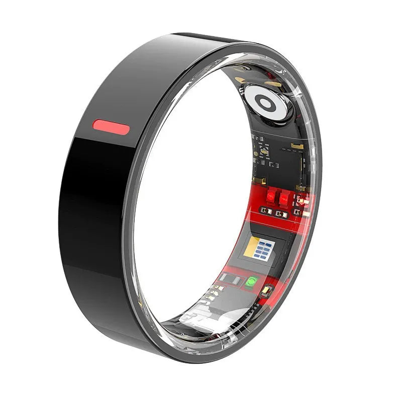 💍 Titanium Smart Health Ring with Blood Pressure & Oxygen Monitoring