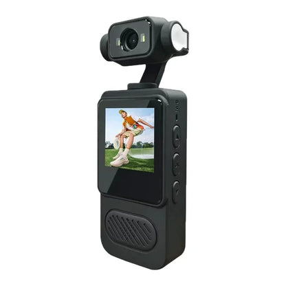 🎥 4K Portable Action Camera with 360° Rotatable Lens