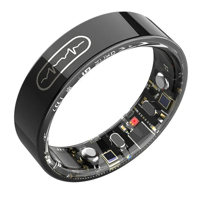 Medical ECG Smart Ring Waterproof | 24/7 Heart Rhythm, Blood Pressure, SpO2 & Sleep Monitor, Family Shared Health Tracker for Men & Women
